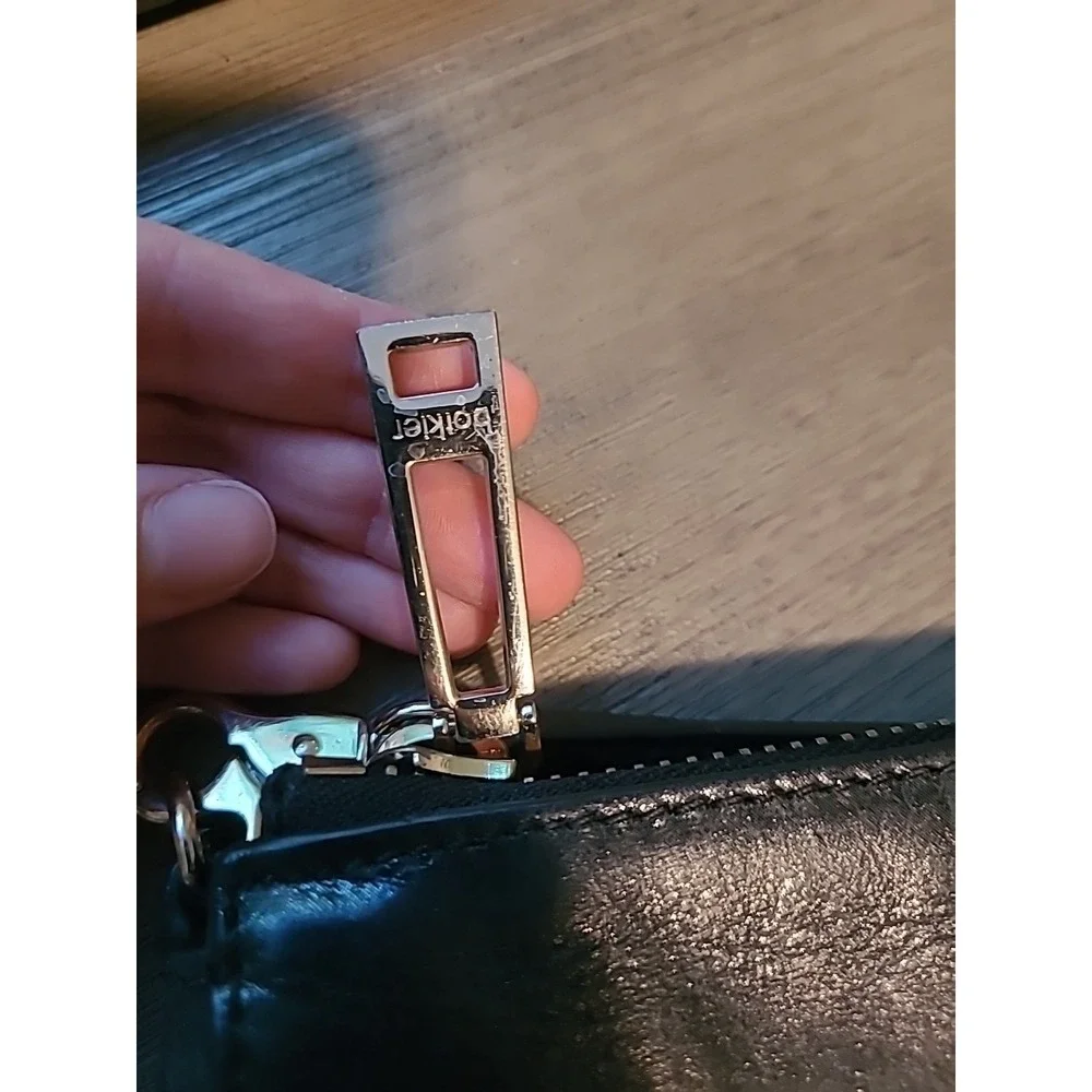 BOTKIER Soft Black Leather TRIGGER Stud Satchel Shoulder‎ Bag